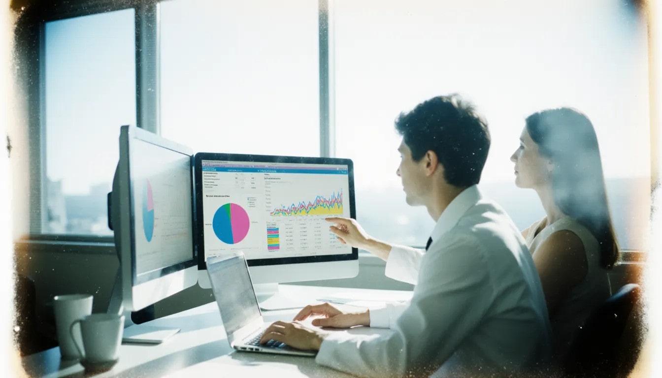 Modern office team reviewing Podiatry Billing Services dashboard and claims.
